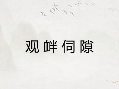 观衅伺隙