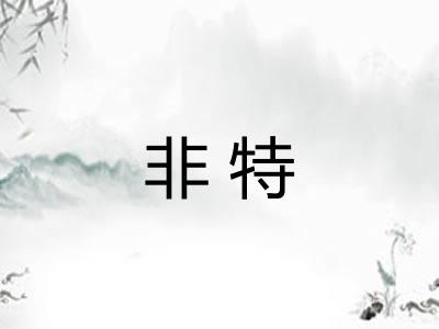 非特