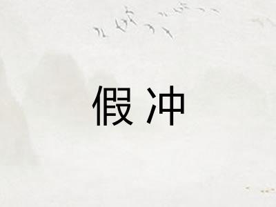 假冲