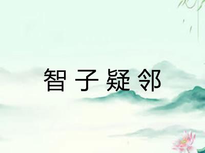 智子疑邻