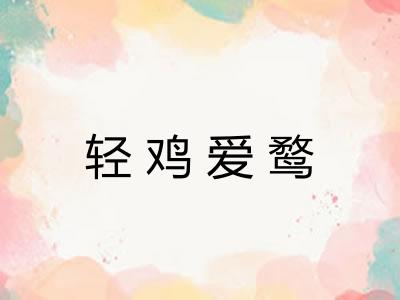 轻鸡爱鹜