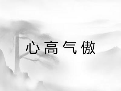 心高气傲