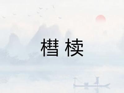 槥椟