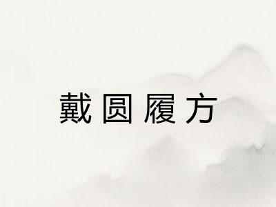戴圆履方