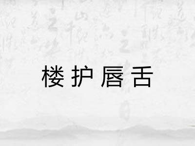 楼护唇舌