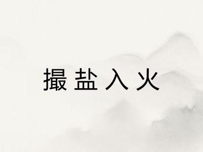 撮盐入火