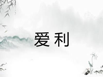 爱利