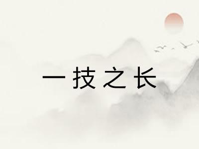 一技之长