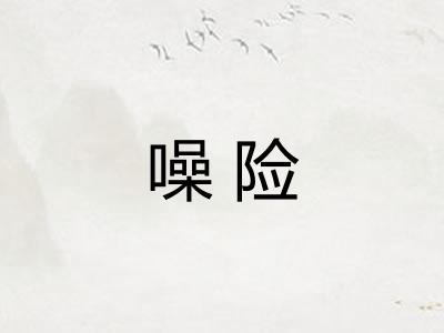 噪险