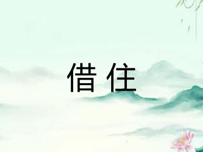 借住
