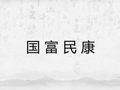 国富民康