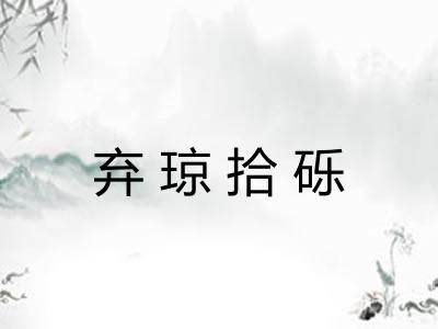 弃琼拾砾