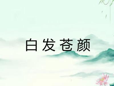 白发苍颜