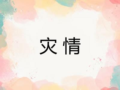 灾情