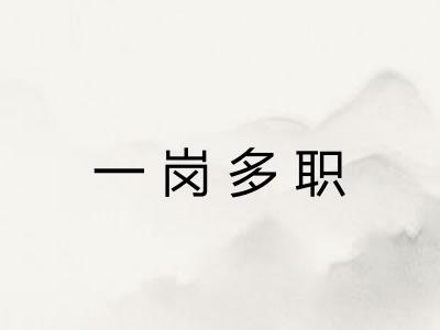 一岗多职