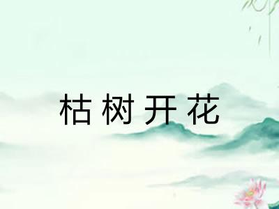枯树开花