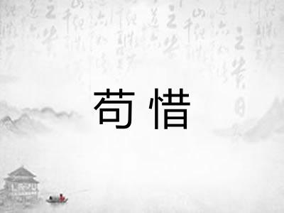 苟惜