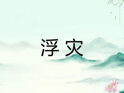 浮灾