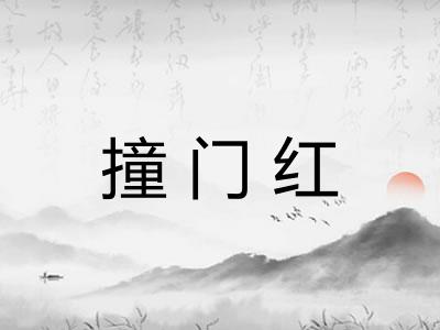 撞门红