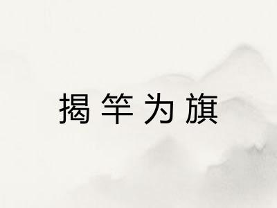 揭竿为旗