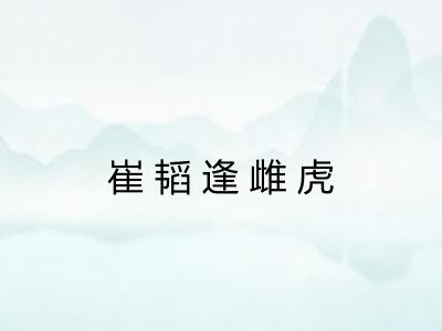 崔韬逢雌虎