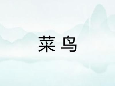 菜鸟