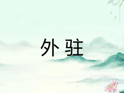 外驻