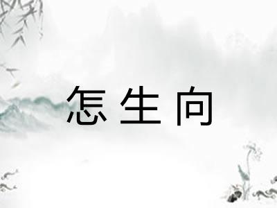 怎生向