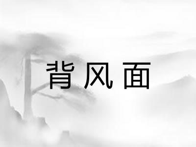 背风面