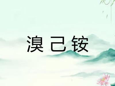 溴己铵