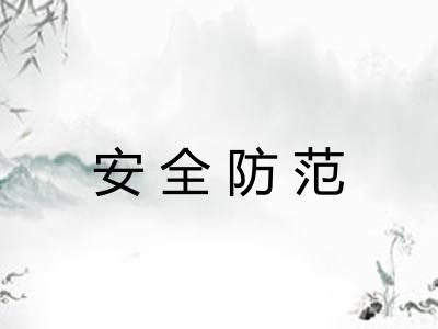安全防范