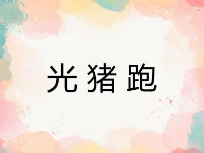 光猪跑