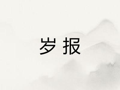 岁报