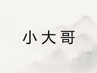 小大哥