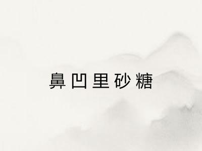 鼻凹里砂糖