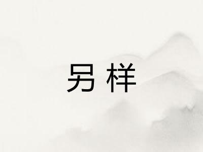 另样