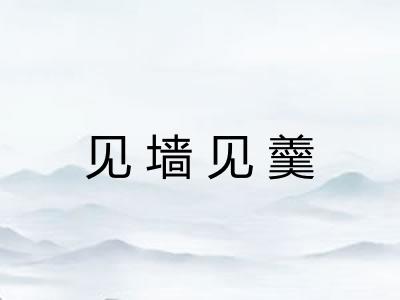 见墙见羹