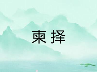 柬择