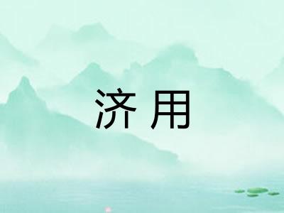 济用