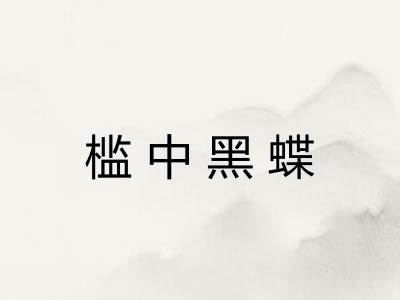 槛中黑蝶