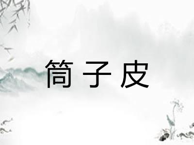 筒子皮