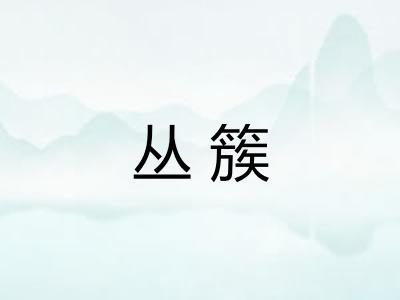 丛簇