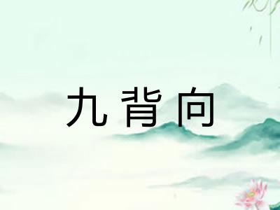 九背向