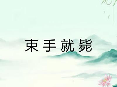 束手就毙