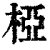桠(印刷字体·清·康熙字典)