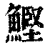 鲣(印刷字体·清·康熙字典)