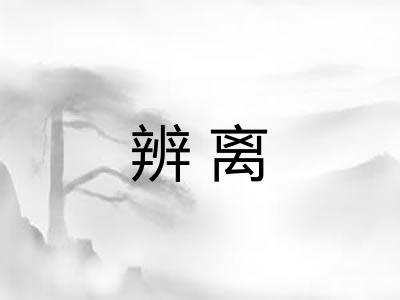 辨离