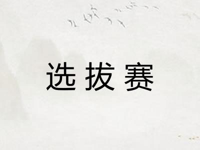 选拔赛