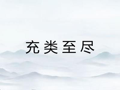 充类至尽 充类至尽