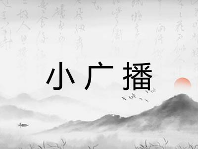 小广播
